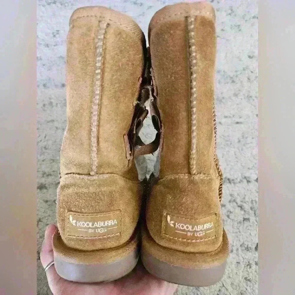 Koolaburra By Ugg Child Victoria Short Boots in Chestnut 13 - Picture 6 of 14